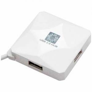Концентратор USB 2.0 5bites HB24-202WH 4 ports White (Белый)  (8858)