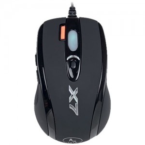 Проводная мышь A4Tech X-718BK USB оптическая Black (Черная)  (10161)