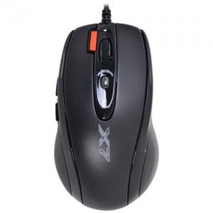 Проводная мышь A4Tech XL-750BK USB лазерная Black (Черная)  (10163)